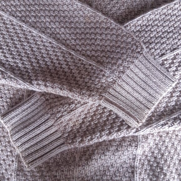 Eddie Bauer SZ M 100% Cotton Beige Men's Crew Neck Pullover Sweater - Picture 4 of 14